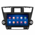 Штатная магнитола Lesko для Toyota Highlander II (U40) 2007-2010 экран 10" 2/32Gb 4G Wi-Fi GPS Top