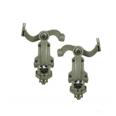 Тактичне кріплення адаптер ARM NEXT S40 для навушників на шолом green