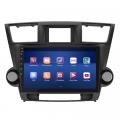 Штатная магнитола Lesko для Toyota Highlander II (U40) Рестайлинг 2010-2013 экран 10" 4/64Gb 4G Wi-Fi GPS Top
