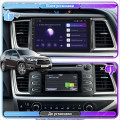 Штатная магнитола Lesko для Toyota Highlander III (U50) 2013-2016 экран 10" 4/64Gb 4G Wi-Fi GPS Top