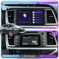 Штатная магнитола Lesko для Toyota Highlander III (U50) 2013-2016 экран 10" 6/128Gb 4G Wi-Fi GPS Top