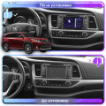 Штатная магнитола Lesko для Toyota Highlander III (U50) Рестайлинг 2016-2019 экран 10" 2/32Gb 4G Wi-Fi GPS Top