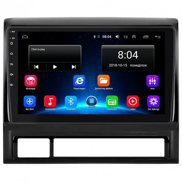 Штатная магнитола Lesko для Toyota Hilux VII 2004-2011 экран 9" 2/32Gb Wi-Fi GPS Base