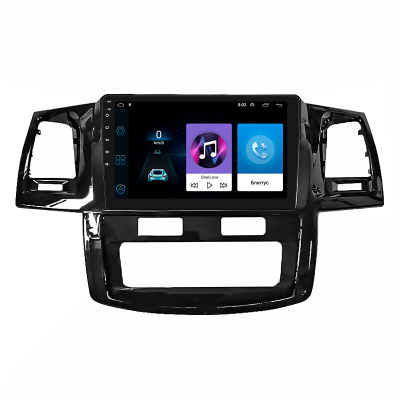 Штатная магнитола Lesko для Toyota Hilux VII Рестайлинг 2011-2015 экран 9" 1/16Gb Wi-Fi GPS Base