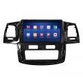 Штатная магнитола Lesko для Toyota Hilux VII Рестайлинг 2011-2015 экран 9" 6/128Gb 4G Wi-Fi GPS Top