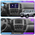 Штатная магнитола Lesko для Toyota Land Cruiser 100 Series Рестайлинг 1 2002-2005 экран 9" 4/64Gb 4G Wi-Fi GPS Top
