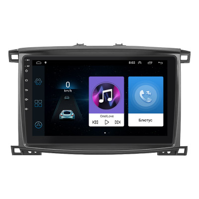 Штатная магнитола Lesko для Toyota Land Cruiser 100 Series Рестайлинг 2 2005-2007 экран 10" 1/16Gb Wi-Fi GPS Base