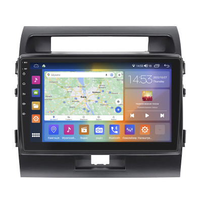 Штатная магнитола Lesko для Toyota Land Cruiser 200 Series 2007-2012 экран 10" 4/64Gb CarPlay 4G Wi-Fi GPS Prime