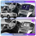 Штатная магнитола Lesko для Toyota Land Cruiser 200 Series 2007-2012 экран 10" 6/128Gb 4G Wi-Fi GPS Top