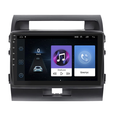 Штатная магнитола Lesko для Toyota Land Cruiser 200 Series Рестайлинг 1 2012-2015 экран 10" 1/16Gb Wi-Fi GPS Base