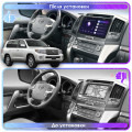 Штатная магнитола Lesko для Toyota Land Cruiser 200 Series Рестайлинг 1 2012-2015 экран 10" 4/32Gb 4G Wi-Fi GPS Top