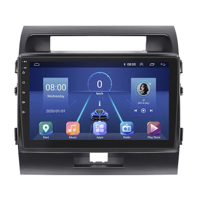 Штатная магнитола Lesko для Toyota Land Cruiser 200 Series Рестайлинг 1 2012-2015 экран 10" 6/128Gb 4G Wi-Fi GPS Top