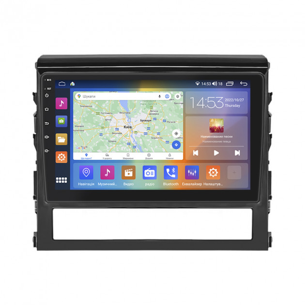 Штатная магнитола Lesko для Toyota Land Cruiser 200 Series Рестайлинг 2 2015-2021 экран 9" 2/32Gb CarPlay 4G Wi-Fi GPS Prime