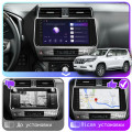 Штатная магнитола Lesko для Toyota Land Cruiser Prado 150 Series Рестайлинг 2 2017-2020 экран 10" 4/64Gb 4G Wi-Fi GPS Top