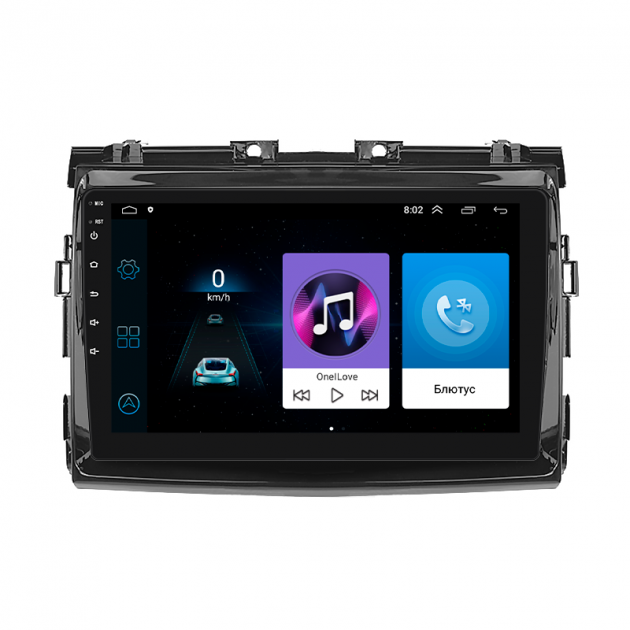 Штатная магнитола Lesko для Toyota Previa III (XR50) 2006-2019 экран 9" 1/16Gb Wi-Fi GPS Base