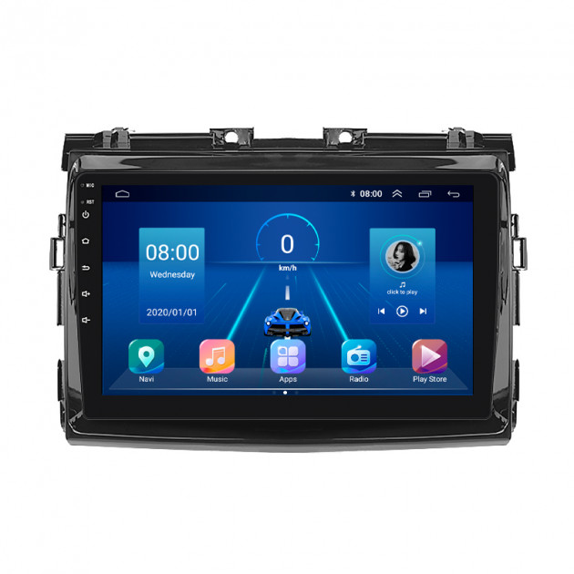 Штатная магнитола Lesko для Toyota Previa III (XR50) 2006-2019 экран 9" 4/64Gb 4G Wi-Fi GPS Top