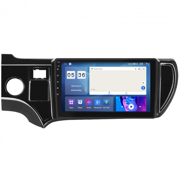 Штатная магнитола Lesko для Toyota Prius c I 2011-2015 экран 9" 2/32Gb CarPlay 4G Wi-Fi GPS Prime