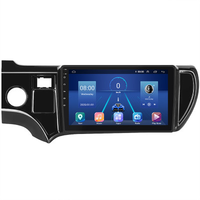 Штатная магнитола Lesko для Toyota Prius c I 2011-2015 экран 9" 4/64Gb 4G Wi-Fi GPS Top