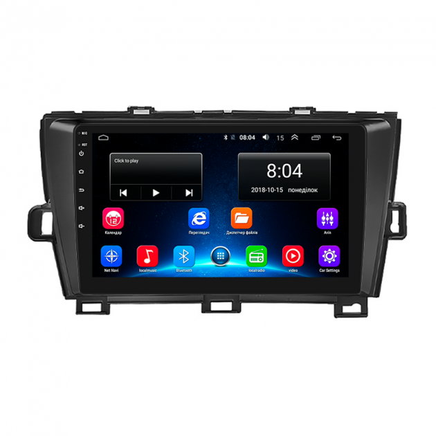 Штатная магнитола Lesko для Toyota Prius III (XW30) 2009-2011 экран 9" 2/32Gb Wi-Fi GPS Base