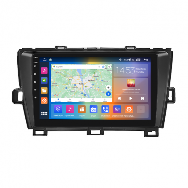Штатная магнитола Lesko для Toyota Prius III Рестайлинг (XW30) 2011-2015 экран 9" 4/64Gb CarPlay 4G Wi-Fi GPS Prime