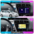Штатная магнитола Lesko для Toyota Prius v (+) I (ZVW40/41) 2011-2014 экран 9" 2/32Gb CarPlay 4G Wi-Fi GPS Prime