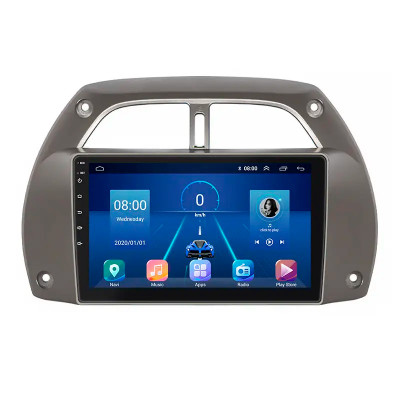 Штатная магнитола Lesko для Toyota RAV4 II (XA20) 2000-2003 экран 9" 6/128Gb 4G Wi-Fi GPS Top