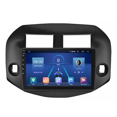 Штатная магнитола Lesko для Toyota RAV4 III (XA30) 2005-2010 экран 10" 6/128Gb 4G Wi-Fi GPS Top