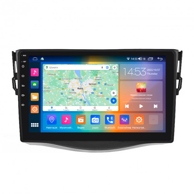 Штатная магнитола Lesko для Toyota RAV4 III (XA30) Рестайлинг 2010-2016 экран 9" 4/64Gb CarPlay 4G Wi-Fi GPS Prime