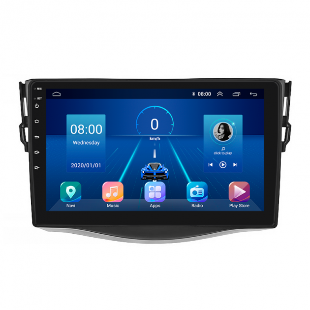 Штатная магнитола Lesko для Toyota RAV4 III (XA30) Рестайлинг 2010-2016 экран 9" 2/32Gb 4G Wi-Fi GPS Top
