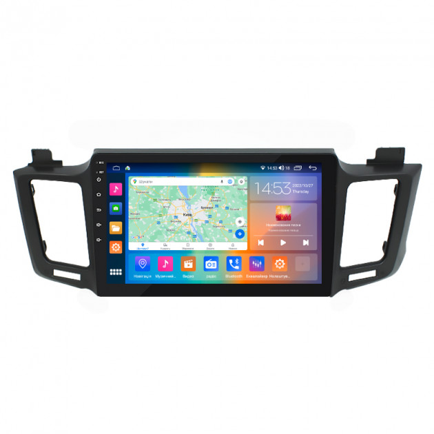 Штатная магнитола Lesko для Toyota RAV4 IV (CA40) 2012-2015 экран 10" 4/64Gb CarPlay 4G Wi-Fi GPS Prime