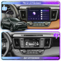 Штатная магнитола Lesko для Toyota RAV4 IV (CA40) Рестайлинг 2015-2019 экран 10" 4/64Gb 4G Wi-Fi GPS Top