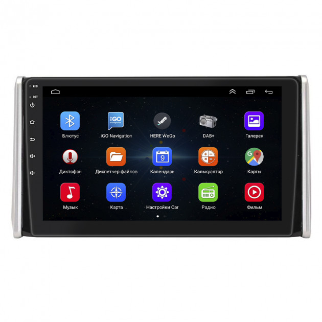 Штатная магнитола Lesko для Toyota RAV4 V (XA50) 2018-н.в. экран 10" 1/16Gb Wi-Fi GPS Base