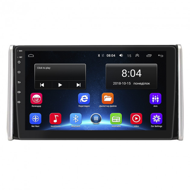 Штатная магнитола Lesko для Toyota RAV4 V (XA50) 2018-н.в. экран 10" 2/32Gb Wi-Fi GPS Base