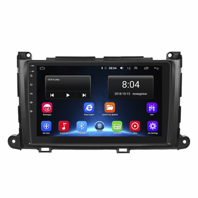 Штатная магнитола Lesko для Toyota Sienna III 2010-2014 экран 9" 2/32Gb Wi-Fi GPS Base