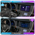 Штатная магнитола Lesko для Toyota Sienna III Рестайлинг 2 2017-2020 экран 9" 2/32Gb CarPlay 4G Wi-Fi GPS Prime