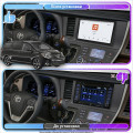 Штатная магнитола Lesko для Toyota Sienna III Рестайлинг 2 2017-2020 экран 9" 4/64 QLED CarPlay 4G Wi-Fi GPS 360 Prime