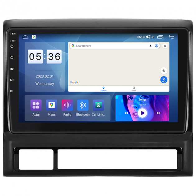 Штатная магнитола Lesko для Toyota Tacoma II 2004-2011 экран 9" 2/32Gb CarPlay 4G Wi-Fi GPS Prime
