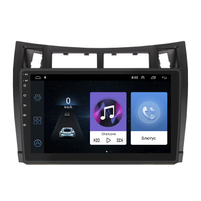 Штатная магнитола Lesko для Toyota Vitz II (XP90) 2005-2011 экран 9" 1/16Gb Wi-Fi GPS Base