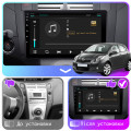 Штатная магнитола Lesko для Toyota Yaris II 2005-2009 экран 9" 1/16Gb Wi-Fi GPS Base