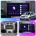 Штатная магнитола Lesko для Toyota Yaris II 2005-2009 экран 9" 2/32Gb CarPlay 4G Wi-Fi GPS Prime