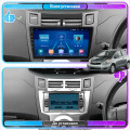 Штатная магнитола Lesko для Toyota Yaris II 2005-2009 экран 9" 4/64Gb 4G Wi-Fi GPS Top