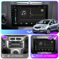 Штатная магнитола Lesko для Toyota Yaris II Рестайлинг 2009-2012 экран 9" 4/64Gb 4G Wi-Fi GPS Top