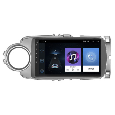 Штатная магнитола Lesko для Toyota Yaris III 2010-2014 экран 9" 1/16Gb Wi-Fi GPS Base