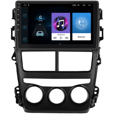 Штатная магнитола Lesko для Toyota Yaris III Рестайлинг 2 2017-2020 экран 9" 1/16Gb Wi-Fi GPS Base