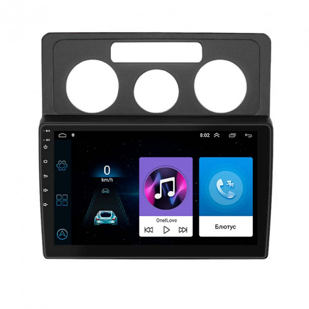 Штатная магнитола Lesko для Volkswagen Caddy III 2004-2010 экран 10" 1/16Gb Wi-Fi GPS Base