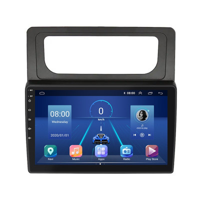 Штатная магнитола Lesko для Volkswagen Caddy III Рестайлинг 2010-2015 экран 10" 4/64Gb 4G Wi-Fi GPS Top
