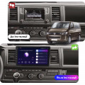 Штатная магнитола Lesko для Volkswagen Caravelle T5 Рестайлинг 2009-2015 экран 10" 2/32Gb CarPlay 4G Wi-Fi GPS Prime
