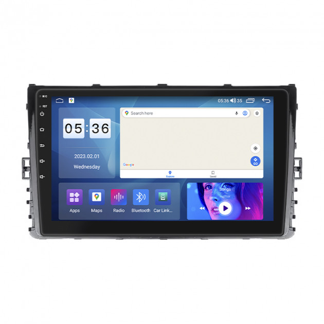 Штатная магнитола Lesko для Volkswagen Caravelle T6 Рестайлинг 2019-н.в. экран 9" 2/32Gb CarPlay 4G Wi-Fi GPS Prime