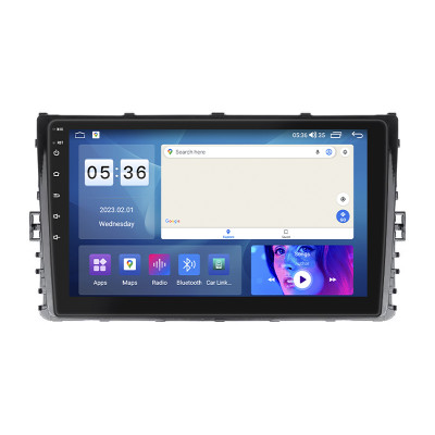 Штатная магнитола Lesko для Volkswagen Caravelle T6 Рестайлинг 2019-н.в. экран 9" 4/64Gb CarPlay 4G Wi-Fi GPS Prime