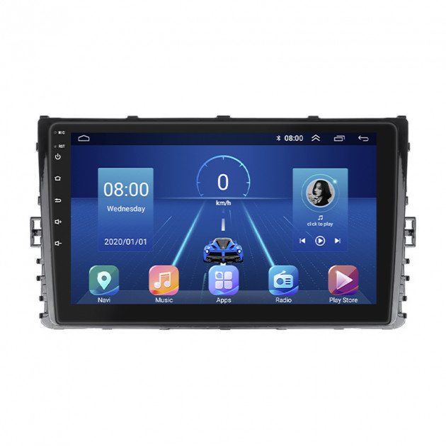 Штатная магнитола Lesko для Volkswagen Caravelle T6 Рестайлинг 2019-н.в. экран 9" 2/32Gb 4G Wi-Fi GPS Top